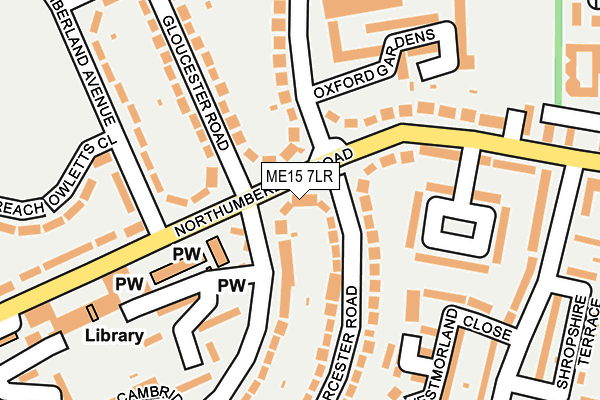 ME15 7LR map - OS OpenMap – Local (Ordnance Survey)