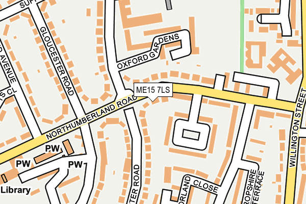 ME15 7LS map - OS OpenMap – Local (Ordnance Survey)