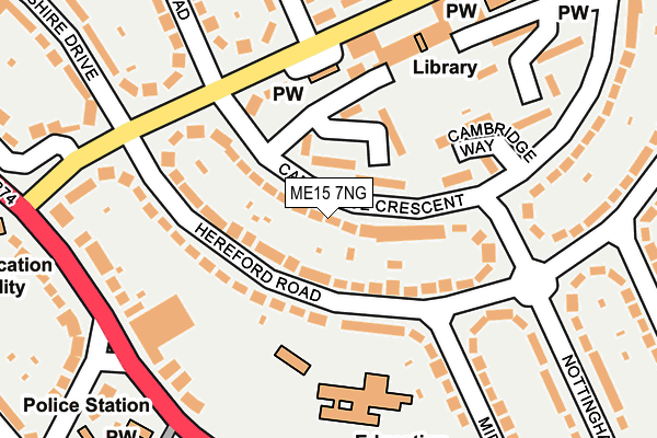 ME15 7NG map - OS OpenMap – Local (Ordnance Survey)