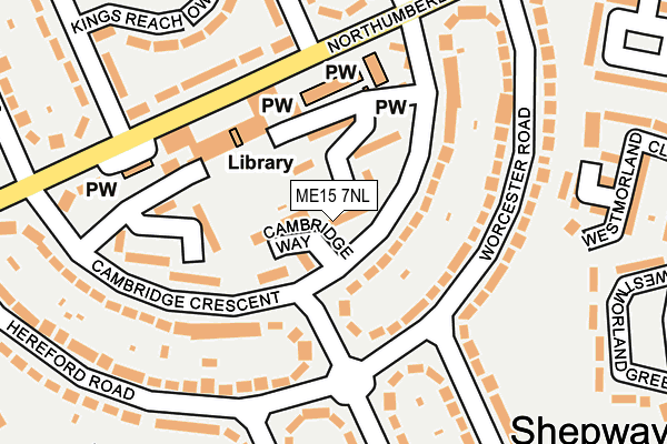 ME15 7NL map - OS OpenMap – Local (Ordnance Survey)