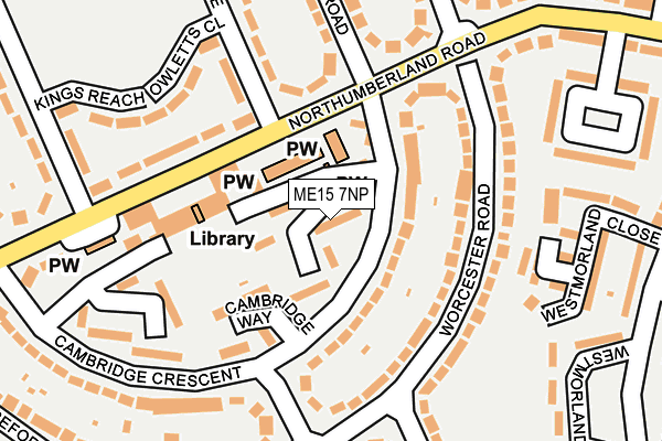 ME15 7NP map - OS OpenMap – Local (Ordnance Survey)