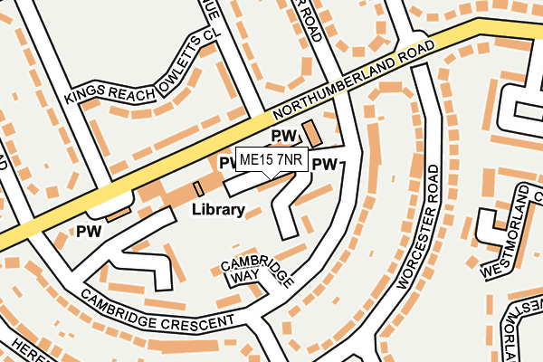 ME15 7NR map - OS OpenMap – Local (Ordnance Survey)