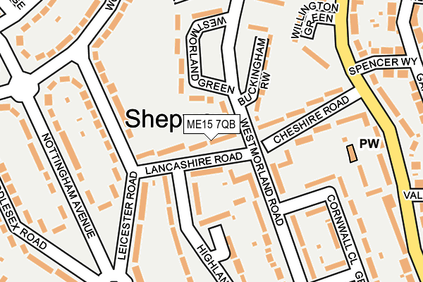 ME15 7QB map - OS OpenMap – Local (Ordnance Survey)