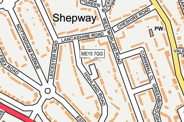 ME15 7QG map - OS OpenMap – Local (Ordnance Survey)