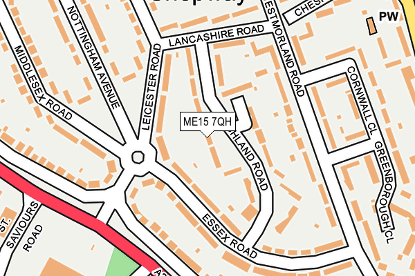 ME15 7QH map - OS OpenMap – Local (Ordnance Survey)