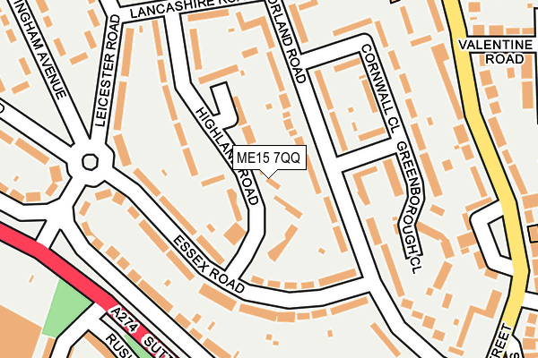 ME15 7QQ map - OS OpenMap – Local (Ordnance Survey)
