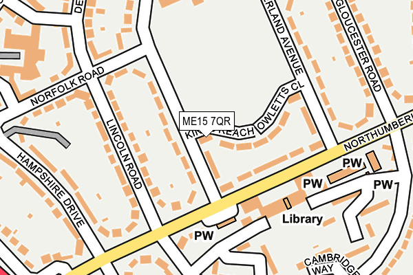 ME15 7QR map - OS OpenMap – Local (Ordnance Survey)
