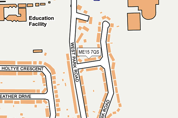 ME15 7QS map - OS OpenMap – Local (Ordnance Survey)