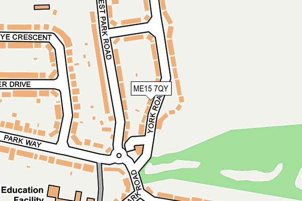 ME15 7QY map - OS OpenMap – Local (Ordnance Survey)