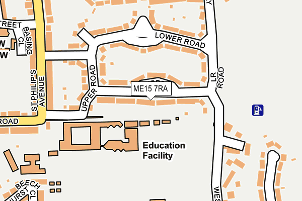 ME15 7RA map - OS OpenMap – Local (Ordnance Survey)