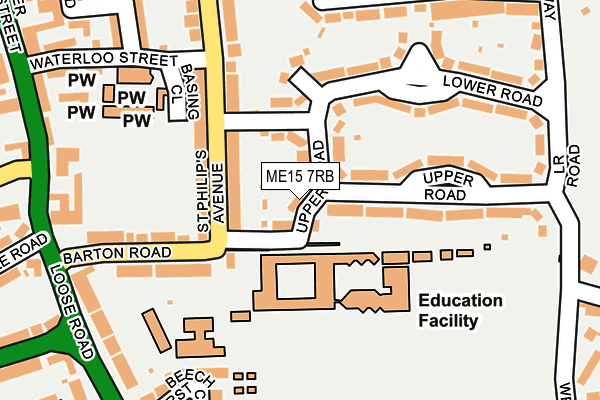 ME15 7RB map - OS OpenMap – Local (Ordnance Survey)