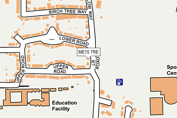 ME15 7RE map - OS OpenMap – Local (Ordnance Survey)