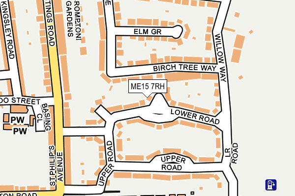 ME15 7RH map - OS OpenMap – Local (Ordnance Survey)