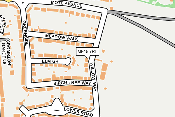 ME15 7RL map - OS OpenMap – Local (Ordnance Survey)