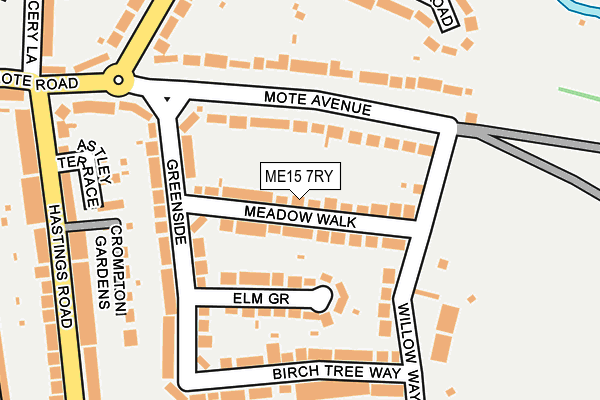 ME15 7RY map - OS OpenMap – Local (Ordnance Survey)