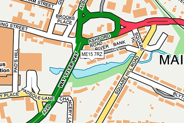 ME15 7RZ map - OS OpenMap – Local (Ordnance Survey)