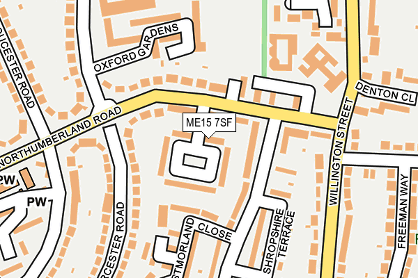 ME15 7SF map - OS OpenMap – Local (Ordnance Survey)