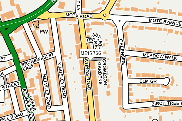 ME15 7SG map - OS OpenMap – Local (Ordnance Survey)