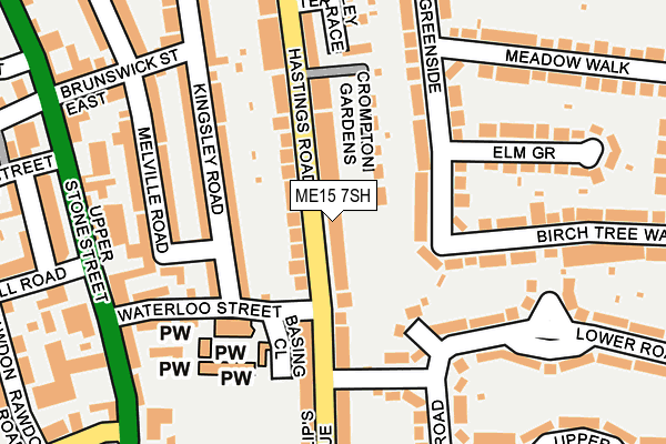ME15 7SH map - OS OpenMap – Local (Ordnance Survey)