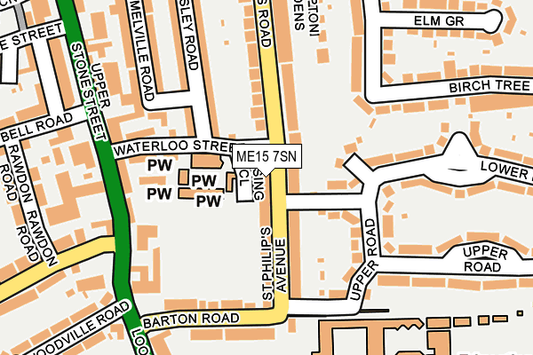 ME15 7SN map - OS OpenMap – Local (Ordnance Survey)