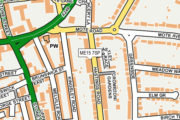 ME15 7SP map - OS OpenMap – Local (Ordnance Survey)