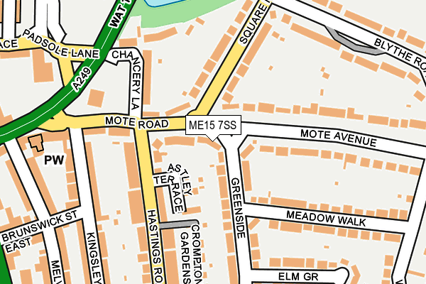 ME15 7SS map - OS OpenMap – Local (Ordnance Survey)