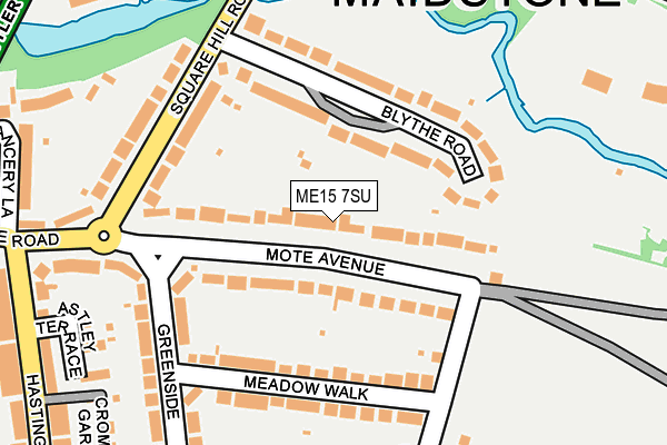 ME15 7SU map - OS OpenMap – Local (Ordnance Survey)