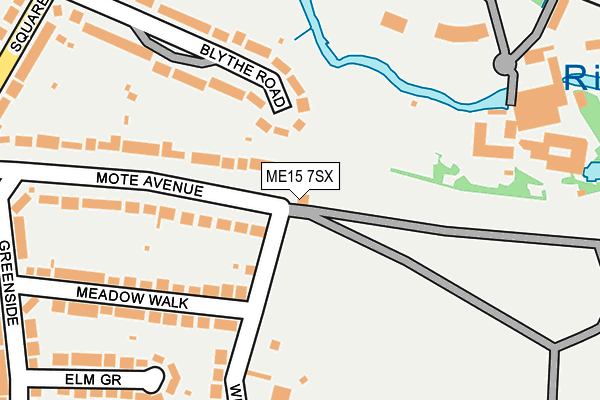 ME15 7SX map - OS OpenMap – Local (Ordnance Survey)