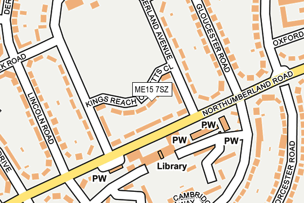 ME15 7SZ map - OS OpenMap – Local (Ordnance Survey)