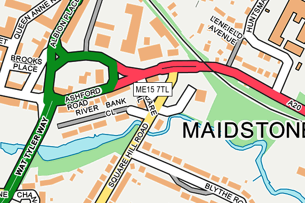 ME15 7TL map - OS OpenMap – Local (Ordnance Survey)