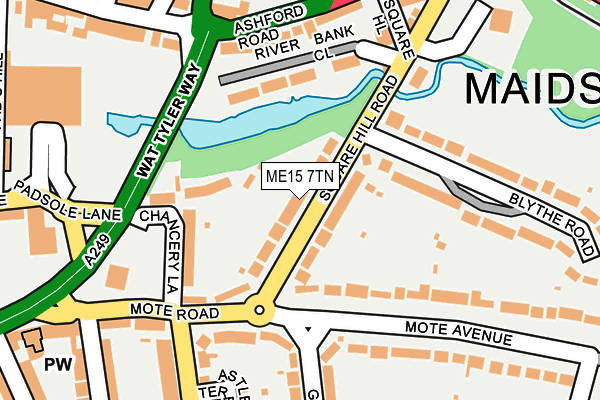ME15 7TN map - OS OpenMap – Local (Ordnance Survey)