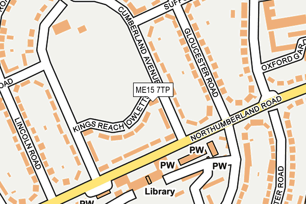 ME15 7TP map - OS OpenMap – Local (Ordnance Survey)