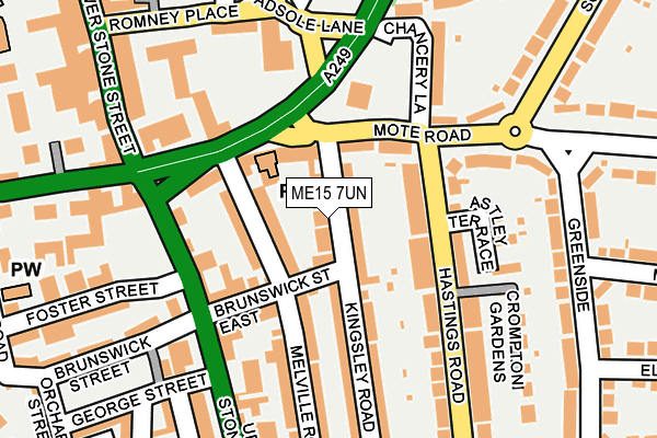 ME15 7UN map - OS OpenMap – Local (Ordnance Survey)