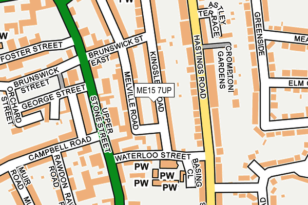 ME15 7UP map - OS OpenMap – Local (Ordnance Survey)