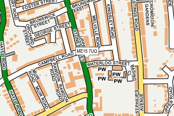 ME15 7UQ map - OS OpenMap – Local (Ordnance Survey)