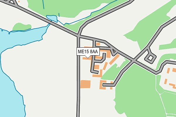 ME15 8AA map - OS OpenMap – Local (Ordnance Survey)