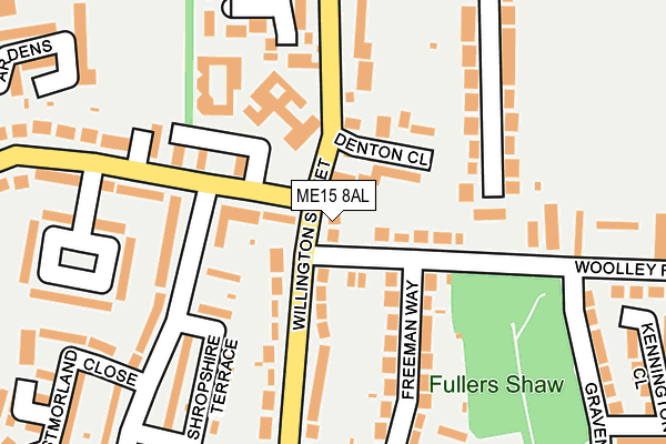 ME15 8AL map - OS OpenMap – Local (Ordnance Survey)