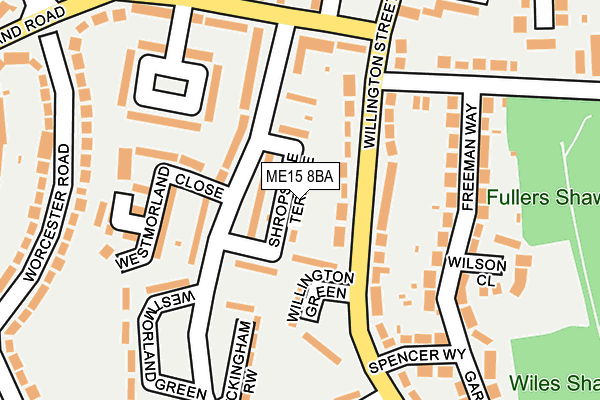 ME15 8BA map - OS OpenMap – Local (Ordnance Survey)