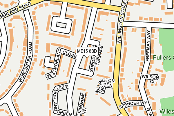 ME15 8BD map - OS OpenMap – Local (Ordnance Survey)