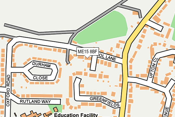 ME15 8BF map - OS OpenMap – Local (Ordnance Survey)