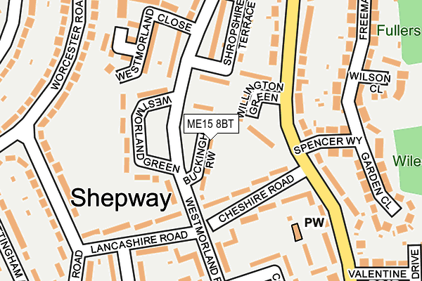 ME15 8BT map - OS OpenMap – Local (Ordnance Survey)