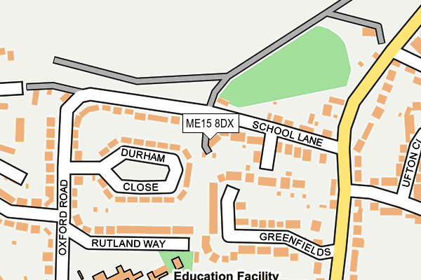 ME15 8DX map - OS OpenMap – Local (Ordnance Survey)