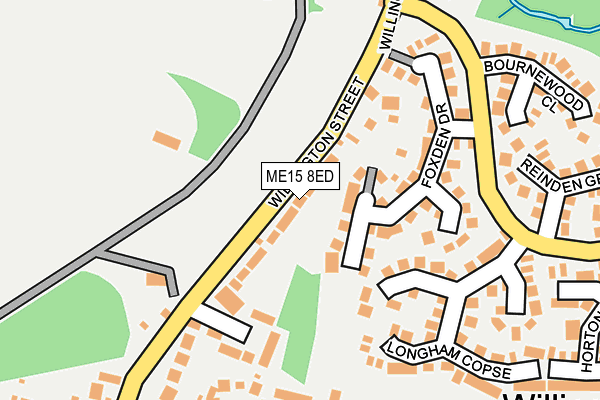 ME15 8ED map - OS OpenMap – Local (Ordnance Survey)