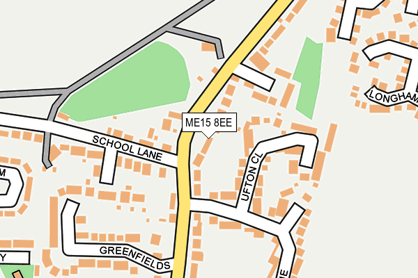 ME15 8EE map - OS OpenMap – Local (Ordnance Survey)