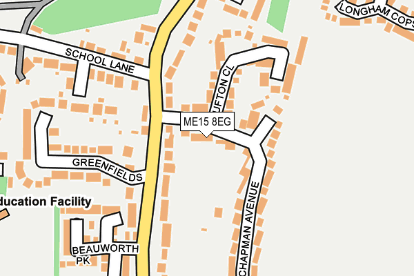 ME15 8EG map - OS OpenMap – Local (Ordnance Survey)