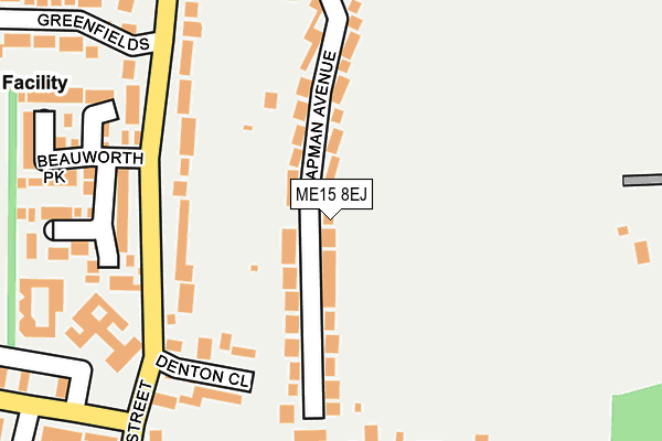 ME15 8EJ map - OS OpenMap – Local (Ordnance Survey)
