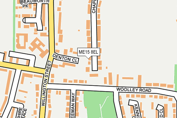 ME15 8EL map - OS OpenMap – Local (Ordnance Survey)