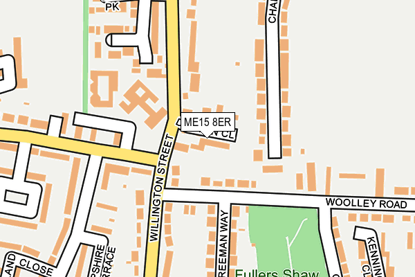 ME15 8ER map - OS OpenMap – Local (Ordnance Survey)