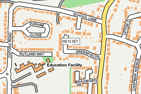 ME15 8ET map - OS OpenMap – Local (Ordnance Survey)