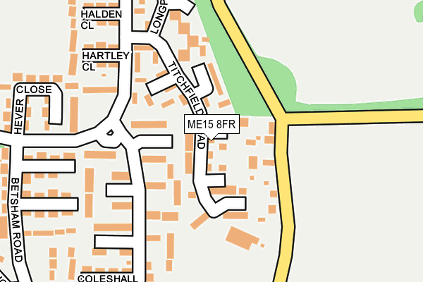 ME15 8FR map - OS OpenMap – Local (Ordnance Survey)